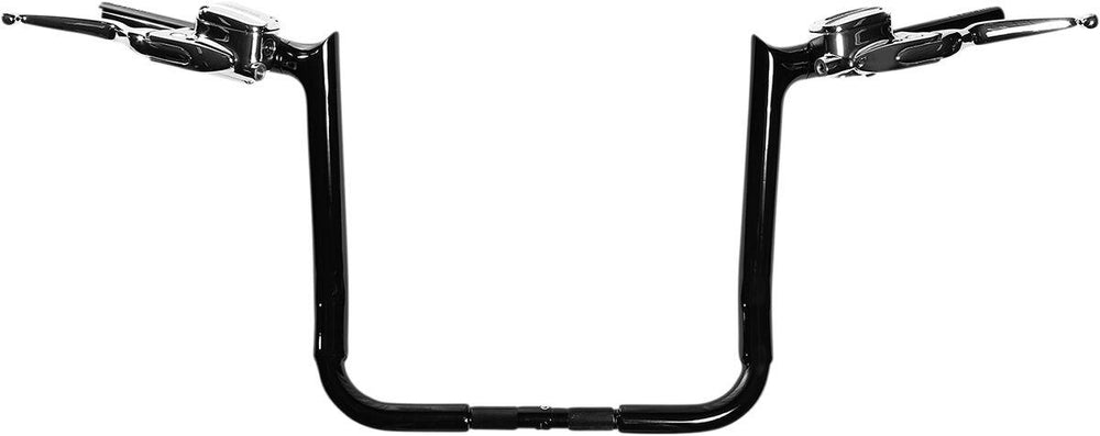 Fat Baggers Inc. 1-1/2" EZ Install Pointed Top Handlebar For Harley Davidson FLHT 1750 2019-2020 35.5 cm (14") - Black