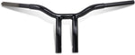 LA Choppers Kage Fighter Welded Bent-Riser Handlebar 25.5 cm (10") - Black