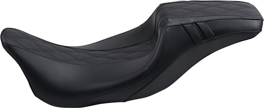 LE Pera Outcast Daddy Long Legs Seat For Harley Davidson FLH 1868 ABS 2021 Black Inlay/Double Diamond/Perforated - Black