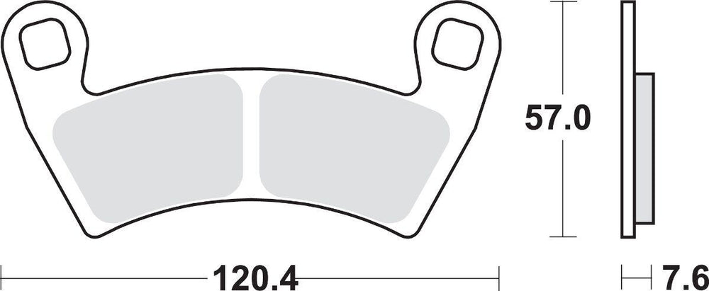 SBS SI Sintered Front Brake Pads For Polaris General 1000 2016 2017