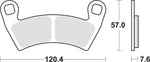 SBS SI Sintered Front Brake Pads For Polaris General 1000 2016 2017