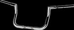 LA Choppers 1-1/4" Twin Peaks Touring Handlebar For Harley Davidson FLHTCUTG 1868 ABS 2024 - Chrome
