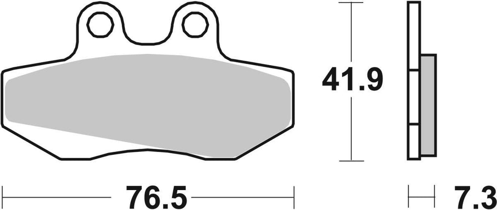 SBS HF Street Ceramic Organic Front Brake Pads For Gas Gas EC 50 2003-2004