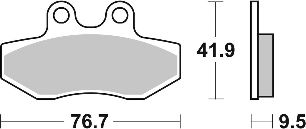 SBS HF Street Ceramic Organic Front Brake Pads For MBK Flame X 125 2005-2012