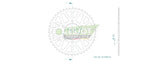 Esjot Standard 520 Sprocket For CF Moto CL-X 700 ABS 2020-2024 Rear Black 46T