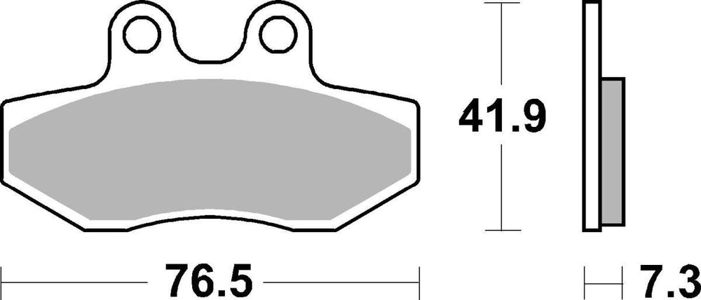 SBS HF Street Ceramic Organic Front Brake Pads For Aprilia RX 50 2006-2014