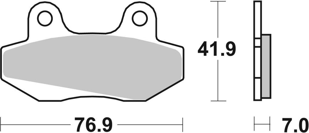 SBS HF Street Ceramic Organic Front Brake Pads For Honda CMX 250 C 1996-1999