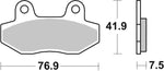 SBS HF Street Ceramic Organic Front Brake Pads For Garelli Flexi 50 2012