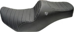 Slyfox Chariot Seat For Harley Davidson FLHRXS 1868 ABS 2024-2025 Classic Stitch Silver Logo - Black