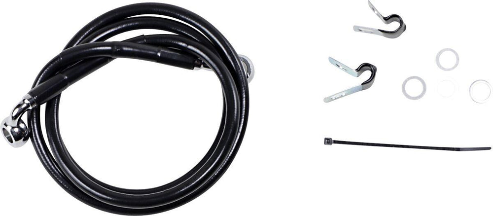 Drag Specialties Stainless Steel Brake Hose Kit For Harley Davidson FXST 1340 1999 Front