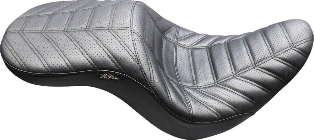 LE Pera Maverick Seat For Harley Davidson FLDE 1750 ABS 2018-2020 Perforated/Pleated - Black