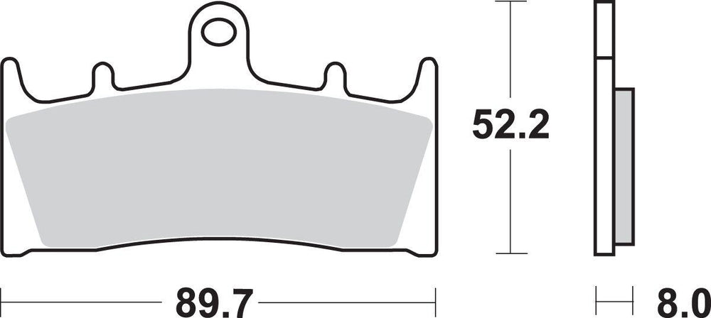 SBS HS Street Excel Sintered Front Brake Pads For Suzuki GSF 1200 2001-2005