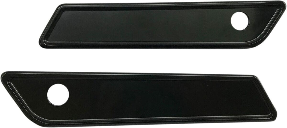 Pro-One Smooth Saddlebag Latch Covers For Harley Davidson FLHR 1690 2014-2015 - Black