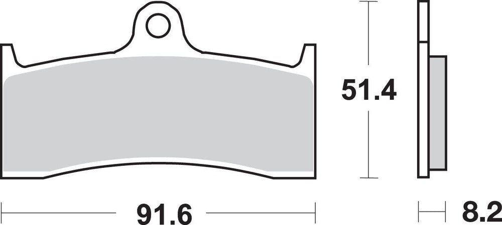 SBS Sintered Metal Front Brake Pads For Mv Agusta Brutale 910 R 2006-2008