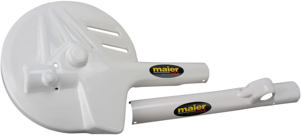 Maier Fork Disc Guard Kit For Suzuki DR650SE 1996-2000 Front - White
