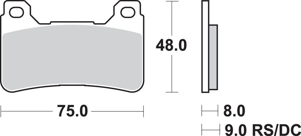 SBS DC Dual Carbon Front Brake Pads For Honda CBR 1000 RR 2004-2015