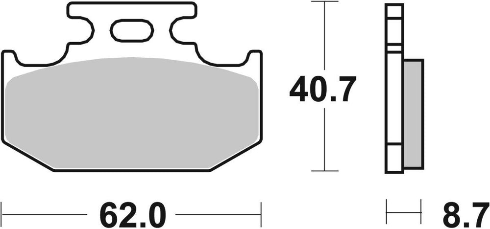 SBS SI Sintered Rear Brake Pads For Cannondale C 440 R 2003