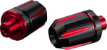 Daytona "Scratch" Handlebar Ends - Black Red