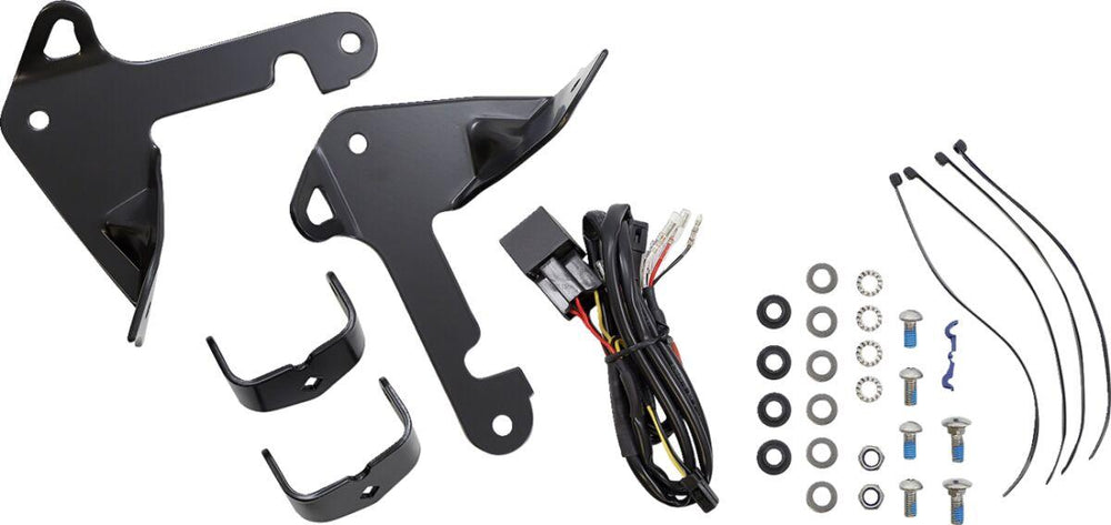 Ciro TAC-10 Light Cannons For Harley Davidson FLH 1868 ABS 2021 Black Clear