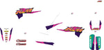 Blackbird Retro Graphics Kit For KTM EXC150 TPI 2020-2023 - Pink/Purple/White