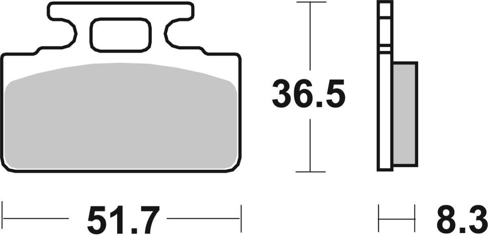 SBS HF Street Ceramic Organic Front Brake Pads For Sym DD 50 2003-2010