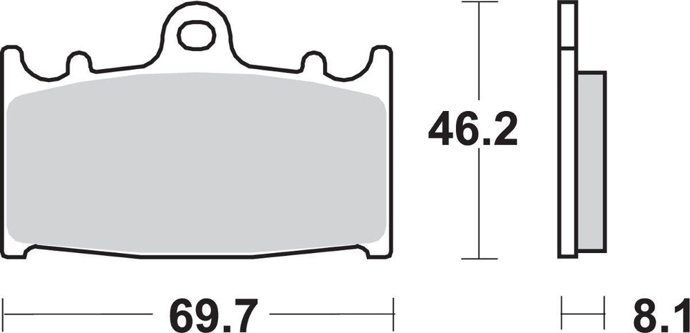SBS DC Dual Carbon Front Brake Pads For Suzuki GSX-R 600 1997-2003