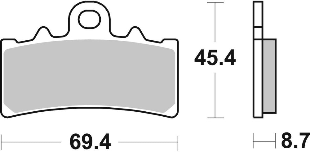 SBS MS Maxi Sintered Brake Pads For BMW C 400 GT 2019-2024