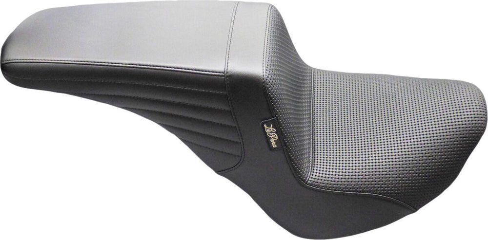 LE Pera Kickflip Upfront Seat For Harley Davidson FLSL 1750 ABS 2018-2021 Basketweave - Black