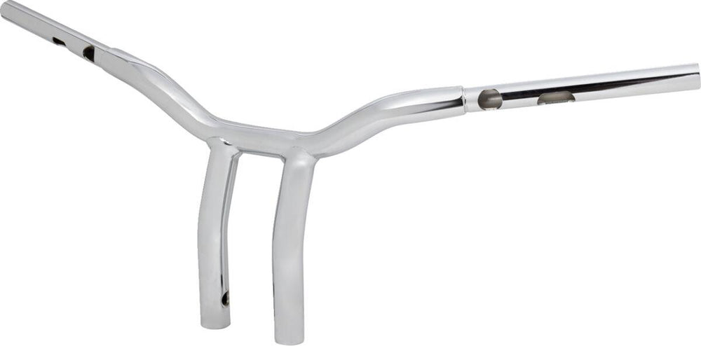 LA Choppers One Piece Kage Fighter Pullback Riser Handlebar For Harley Davidson FLFBS 1923 ABS 2025 25.5 cm (10") - Chrome