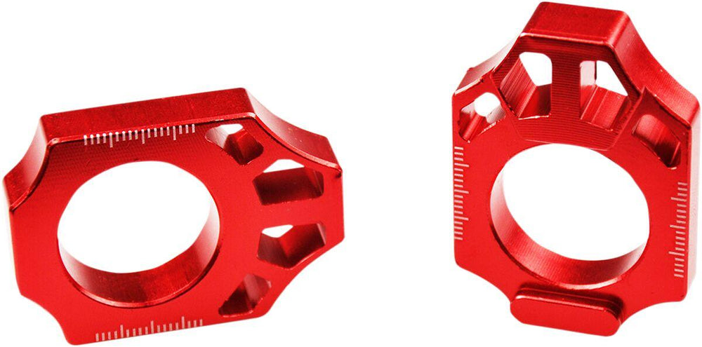 Scar Axle Blocks For Honda CR125 2002-2007 - Red