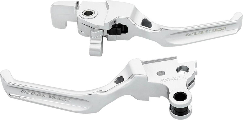 Arlen Ness Method Lever Set For Harley Davidson FLHX 1923 2024 - Chrome/Silver