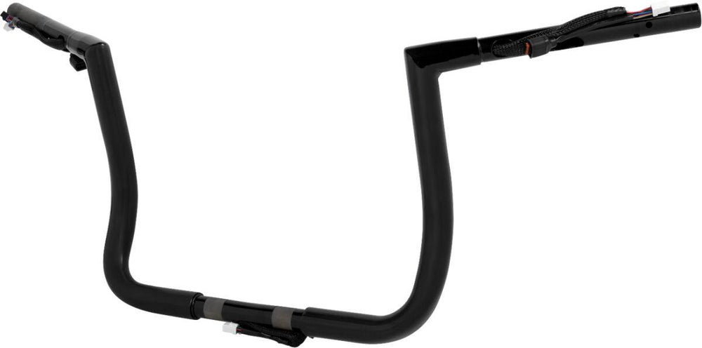 LA Choppers Pre-Wired Twin Peaks Handlebar For Harley Davidson FLHTK 1868 ABS 2024 30.5 cm (12") - Black