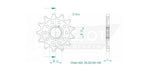 Esjot Sport 520 Sprocket For Gas Gas EC 250 4T 2011 Front 13T