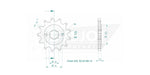 Esjot Standard 520 Sprocket For Sym CR 300 I 2019-2020 Front 13T