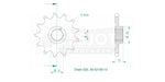 Esjot Standard 520 Sprocket For TM EN 144 FI 2021 Front 13T