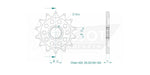 Esjot Sport 520 Sprocket For Gas Gas EC 250 4T 2011 Front 14T