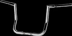 LA Choppers 1-1/4" Twin Peaks Touring Handlebar For Harley Davidson FLHTCUTG 1868 ABS 2024 35.5 cm (14") - Chrome
