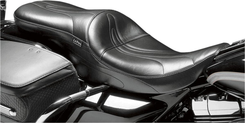 LE Pera Sorrento 2 Up Seat For Harley Davidson FLH 1868 ABS 2021 Stitched 13" - Black