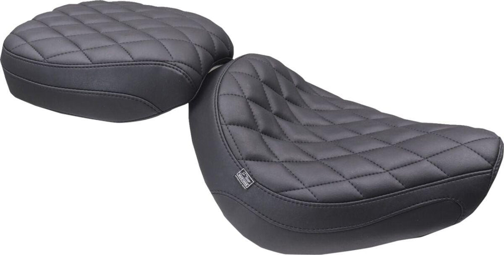Mustang Tripper Diamond Solo Seat For Honda CMX300 Rebel 2017-2024 - Black
