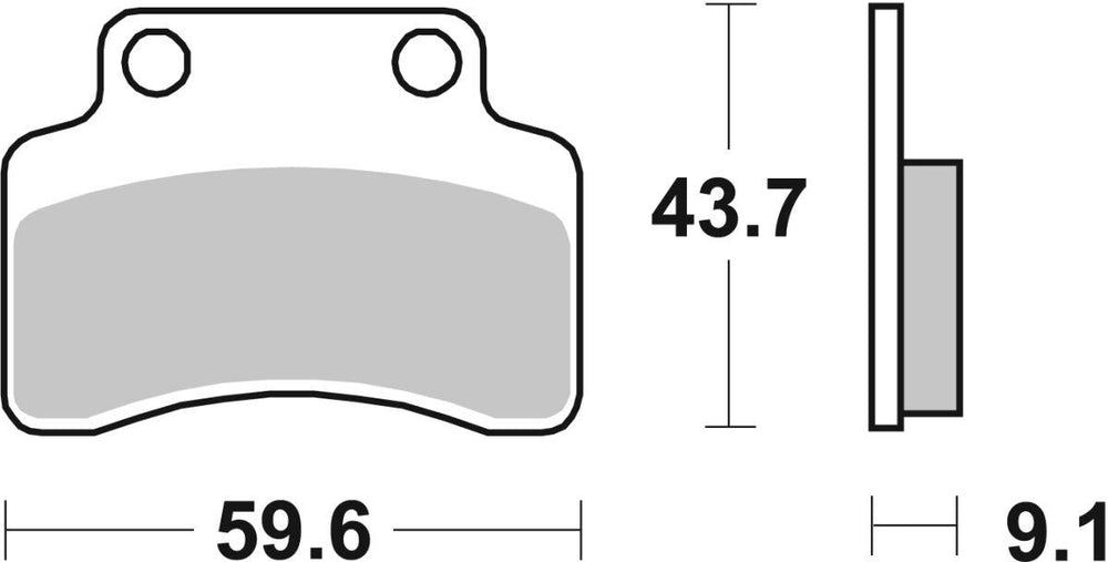 SBS HF Street Ceramic Organic Front Brake Pads For Benelli 49X 50 2008-2013