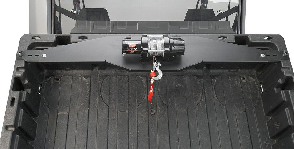 Moose Racing Bed Winch Mount For UTV - Black