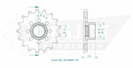 Esjot Sport 525 Sprocket For Mv Agusta Brutale 800 R ABS 2023-2025 Front 17T