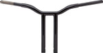 LA Choppers Kage Fighter Welded Straight-Riser Handlebar 35.5 cm (14") - Black