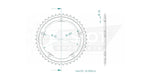 Esjot Standard 525 Sprocket For Kawasaki H2R 1000 2015-2021 Rear Black 42T