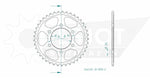Esjot Standard 525 Sprocket For Kawasaki KLZ 1000 ABS 2012-2024 Rear Black 41T