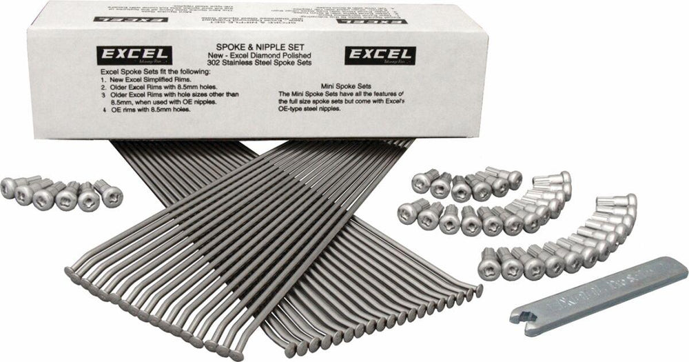 Excel Spoke Set For KTM EXC125 2008-2016 Front - Silver