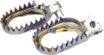 Scar Anti Mud Foot Pegs For Yamaha WRF250 2001-2023 - Titanium