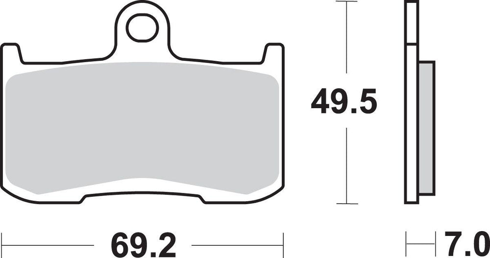 SBS HS Street Excel Sintered Front Brake Pads For Triumph Daytona 675 2006-2008