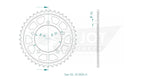Esjot Standard 525 Sprocket For Brixton BX 1200 ABS 2024-2025 Rear Black 41T
