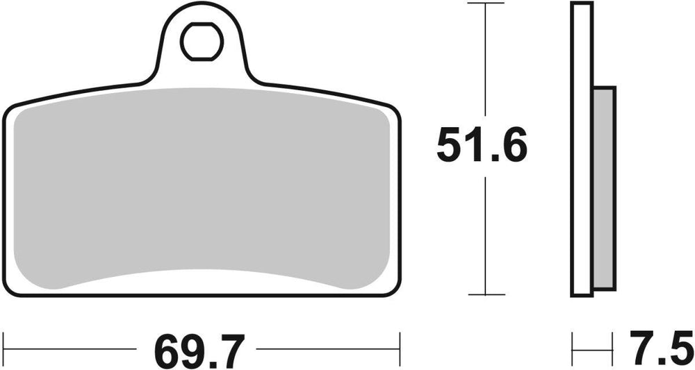 SBS MS Maxi Sintered Front Brake Pads For Rieju RS3 50 2013-2017